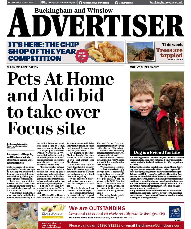 Buckingham Winslow Advertiser